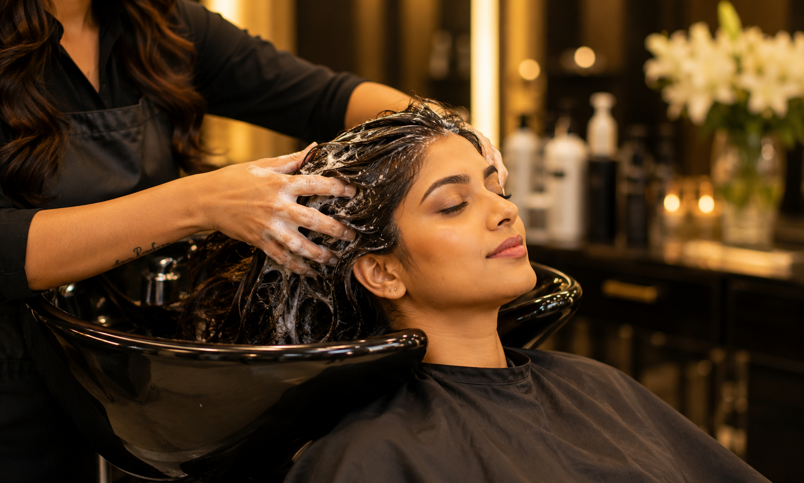 Hair Wash Stylish Setting