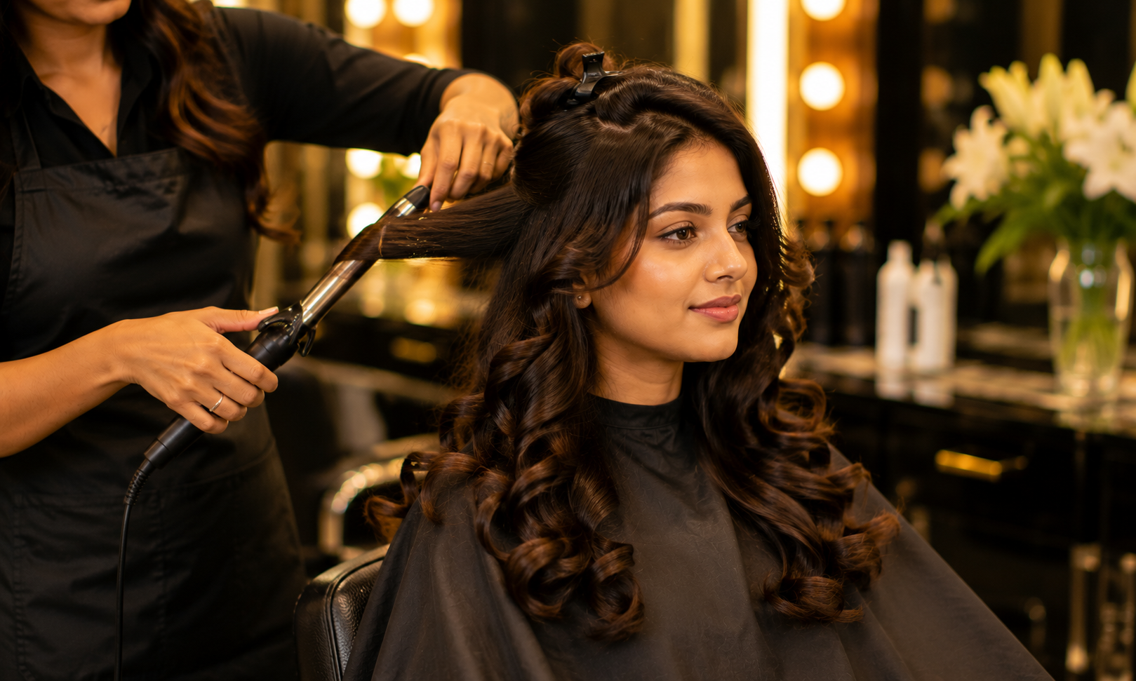 Bridal Hair Setting