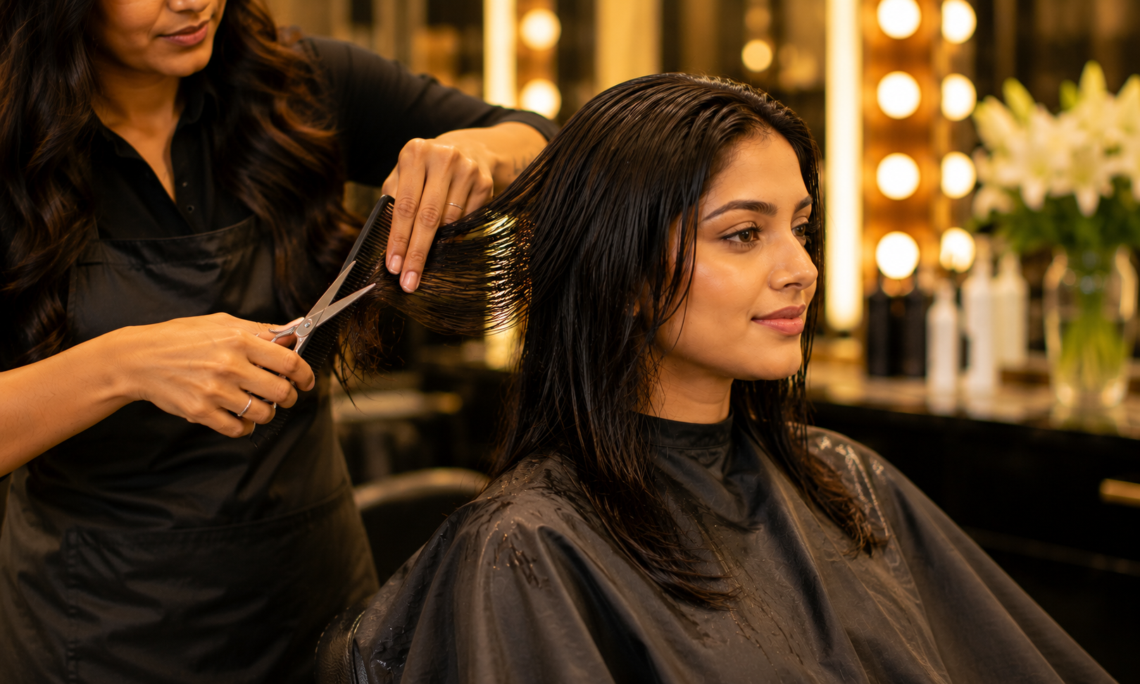 Bridal Hair Setting